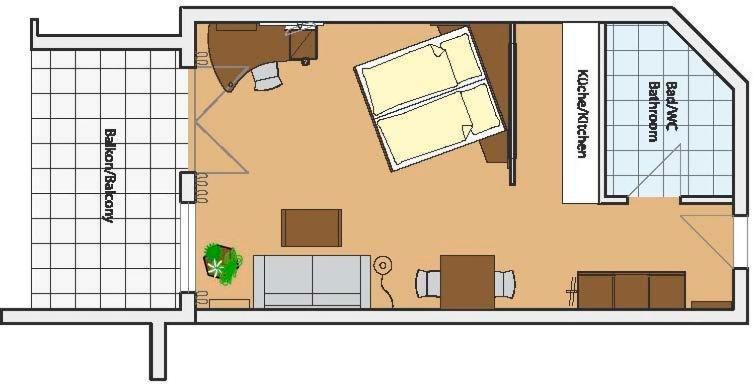 Serviced Apartments Kurpfalzhof 오프터스하임 객실 사진
